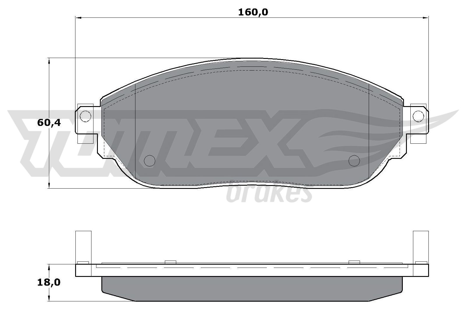 TOMEX TOM17-04 Fékbetét